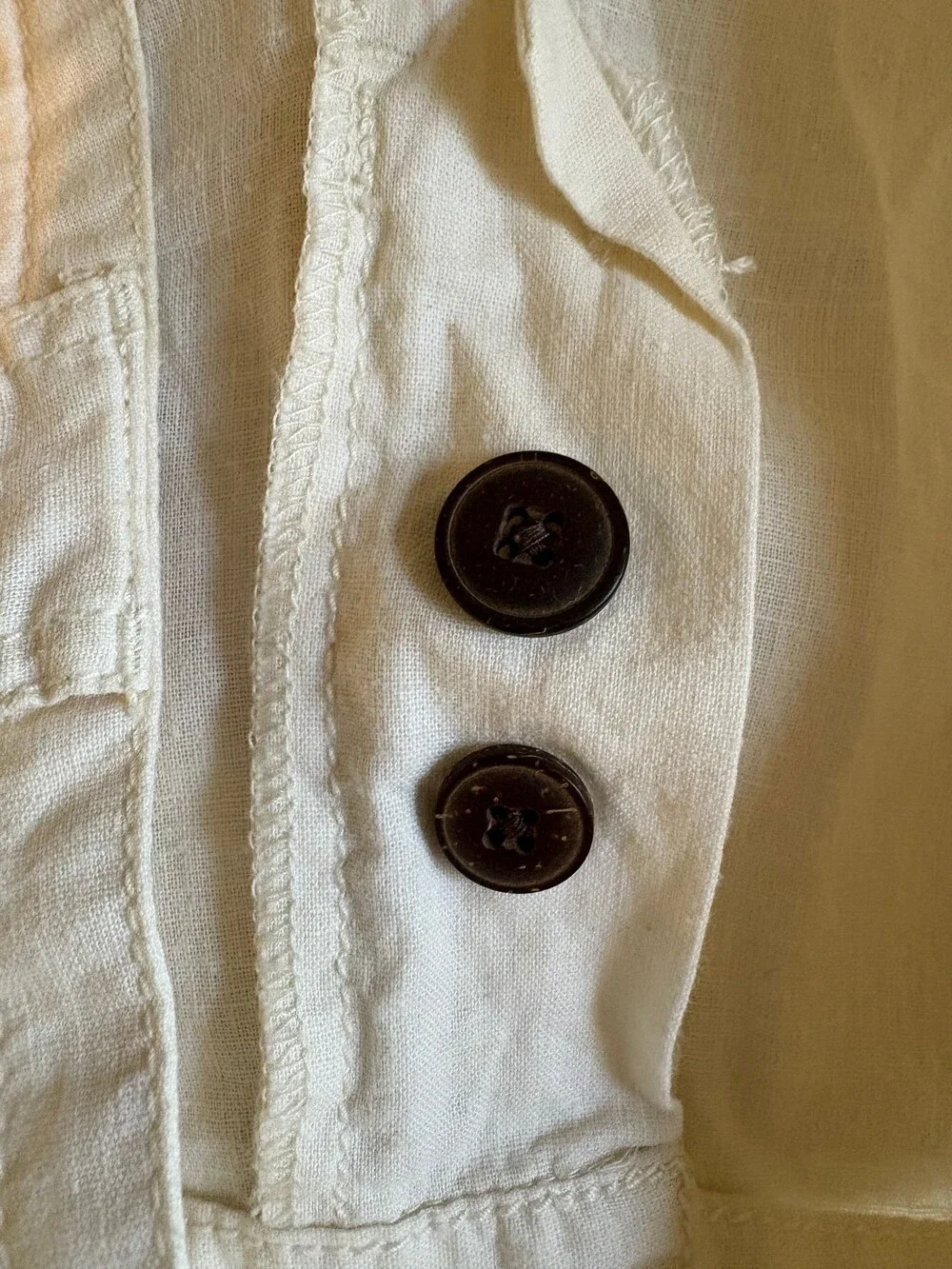 Patagonia Women's Size 12 White Hemp Cotton Blend Pants Drawstring Waist